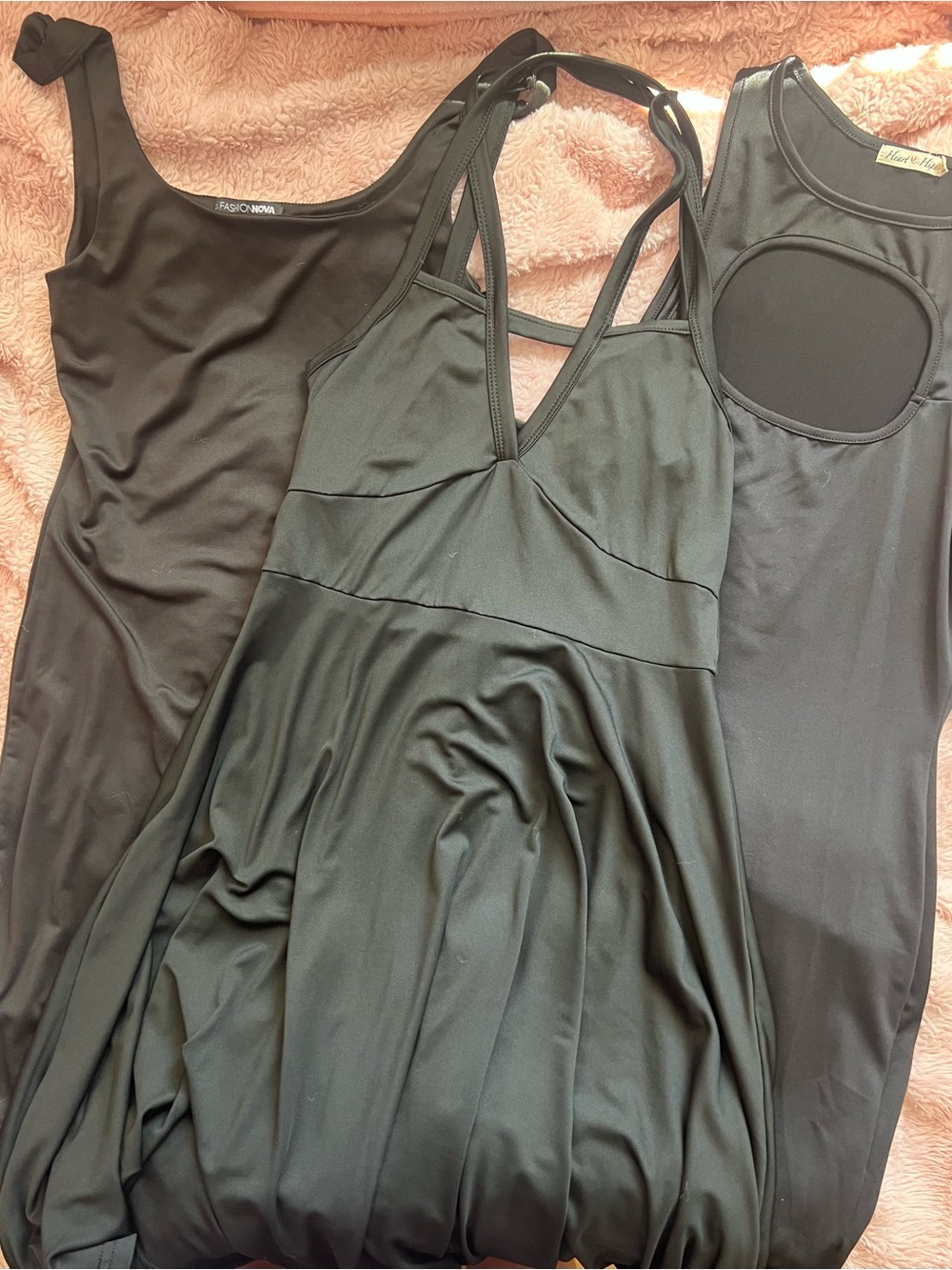 Bundle of 3 Fashion Nova Black Mini Dresses | Size M | EUC | LBD Closet Capsule - Picture 2 of 16